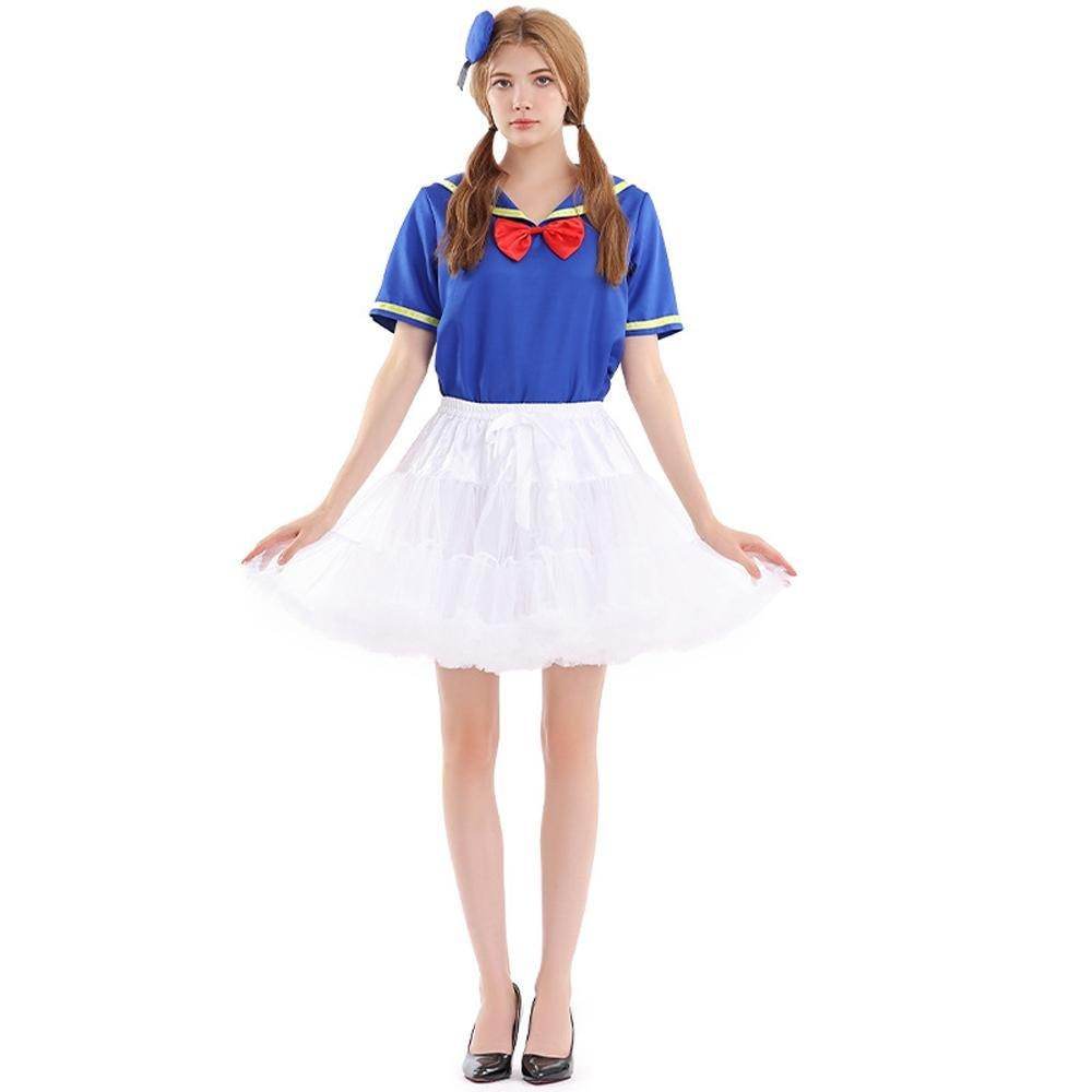 Duck Sailor Skirt Dress Cosplay Costumes Adult Full Set - zzcosplay