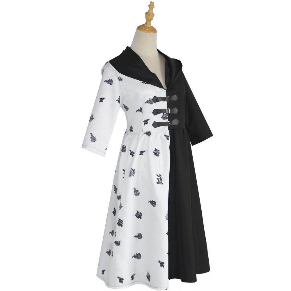 Evil Madame Costume Cruella De Vil cosplay dress 101 Dalmatians - zzcosplay