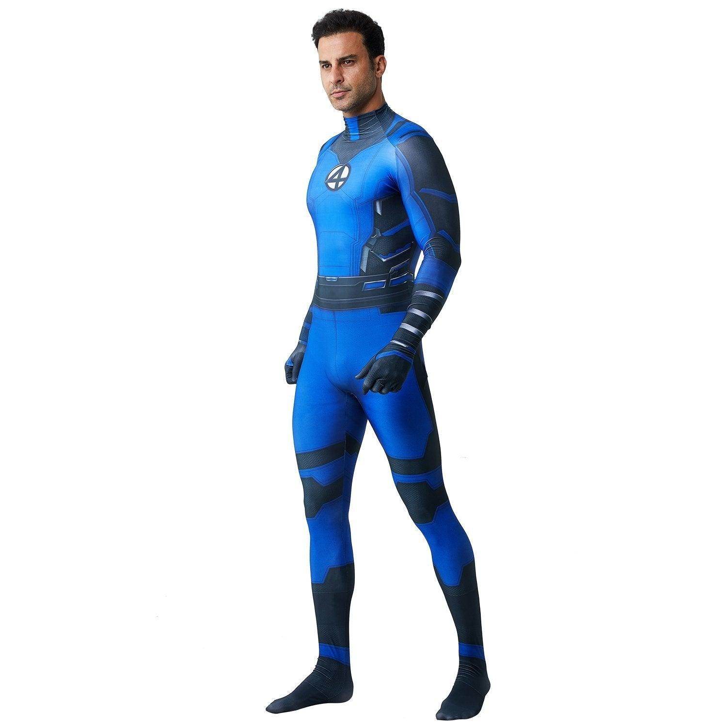 Fantastic Four Mr. Fantastic Reed Richards Cosplay Zentai Costume Suit for Adults and Kids - zzcosplay