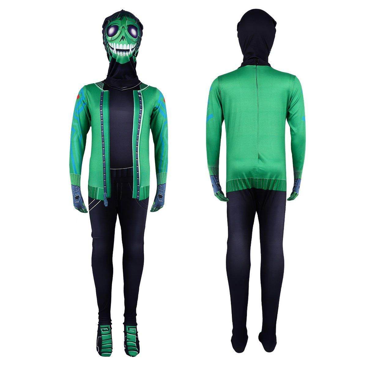 Fortnite Mezmer Cosplay Costume Halloween Jumpsuit Mask for Kids - zzcosplay