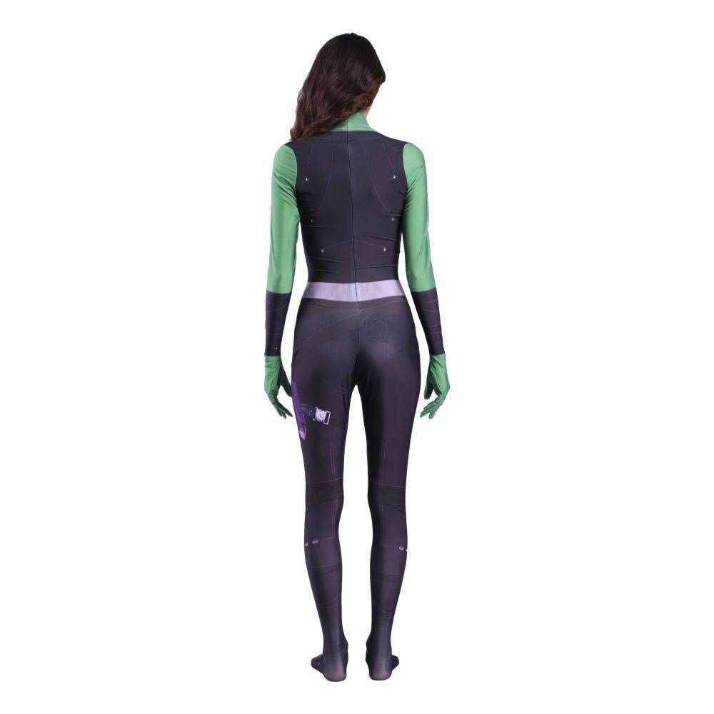 Gamora Costumes Guardians of The Galaxy Cosplay Jumpsuit Superhero Avengers Zentai - zzcosplay