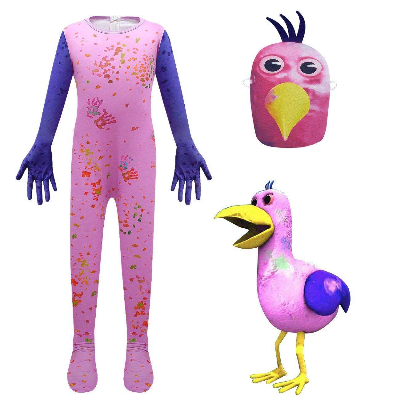 Garden of Banban Costume Kids Chicken Cosplay Bodysuit Horror Play Jumpsuit - zzcosplay