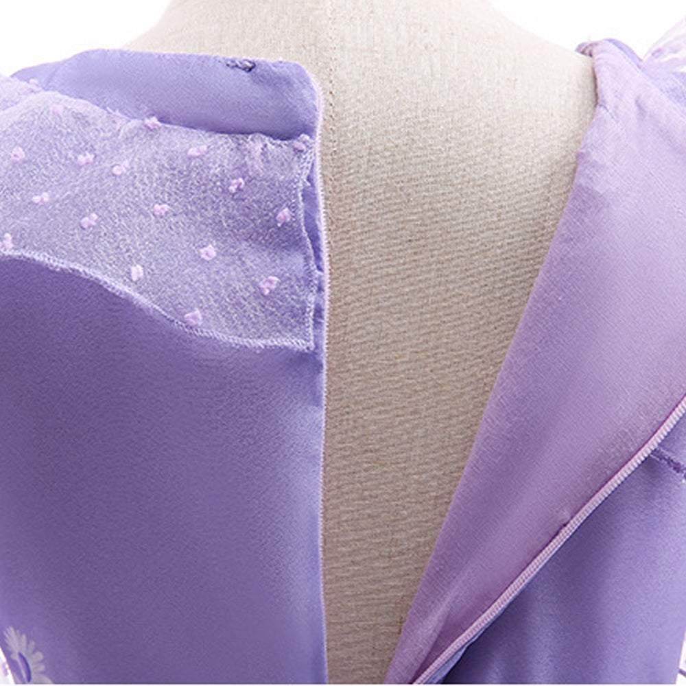 Girls Encanto Isabela Costume Cartoon Princess Dress Fancy Party Outfits - zzcosplay