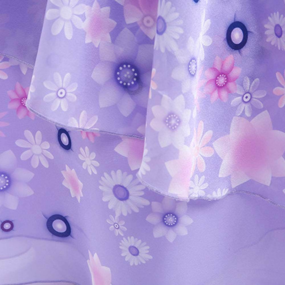 Girls Encanto Isabela Costume Cartoon Princess Dress Fancy Party Outfits - zzcosplay