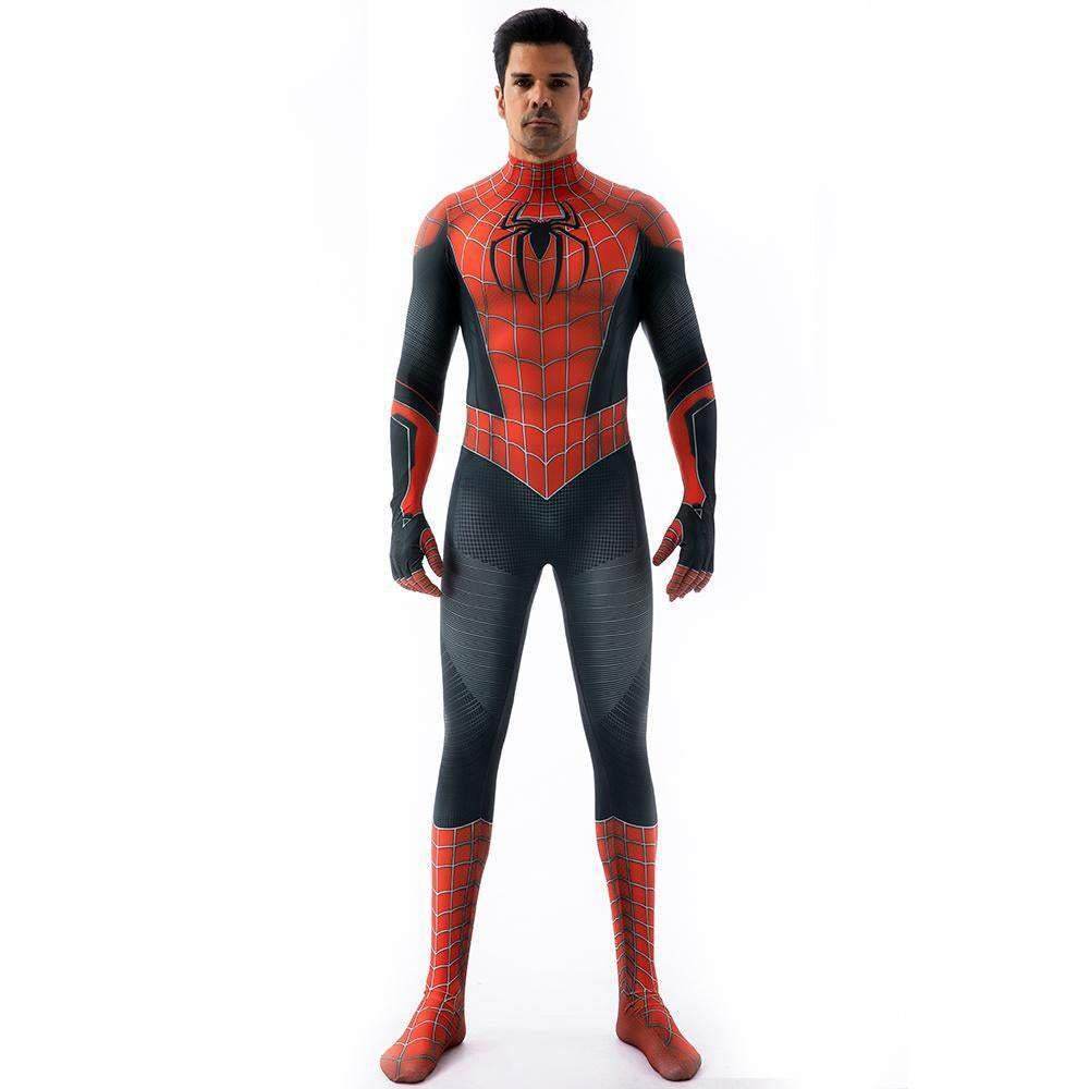 Halloween Cosplay Peter B Parker Spiderman Jumpsuit Superhero Tights Costume Suit Zentai For Adult Kids - zzcosplay