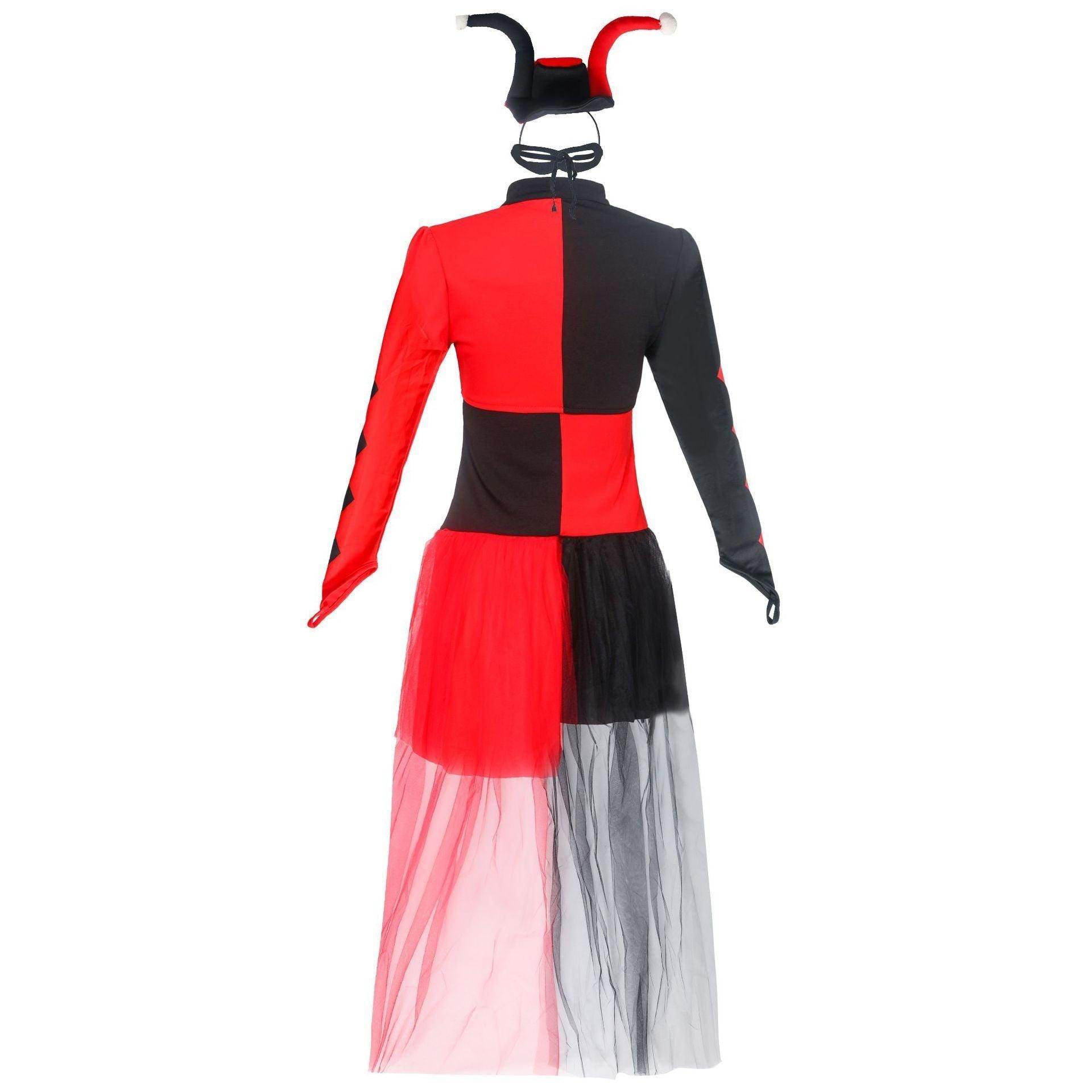 Harley quinn costume Women Dress Hallloween Masquerade circus costumes - zzcosplay