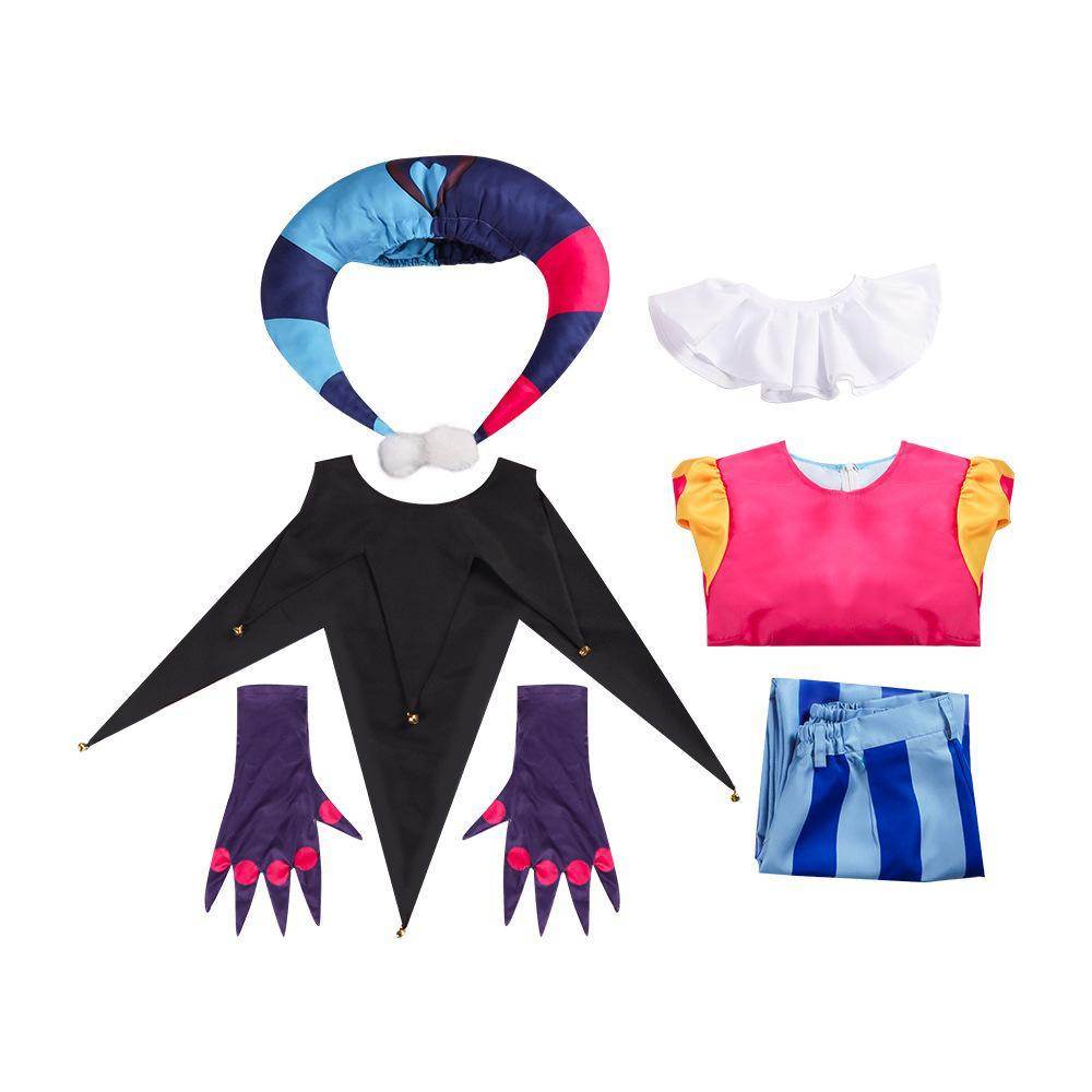 Hazbin Hotel Helluva Boss Fizzarolli clown stage costume cosplay - zzcosplay