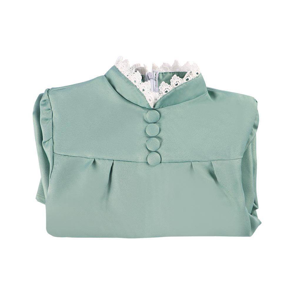 Howl's Moving Castle Green Maid Dress Halloween Carnival Suit Cosplay Costume - zzcosplay