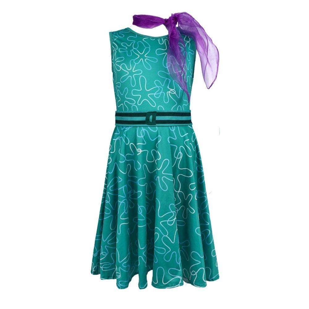 Inside Out 2 Disgust Costume Halloween Stage Performance Outfit for Kids and Adults - zzcosplay