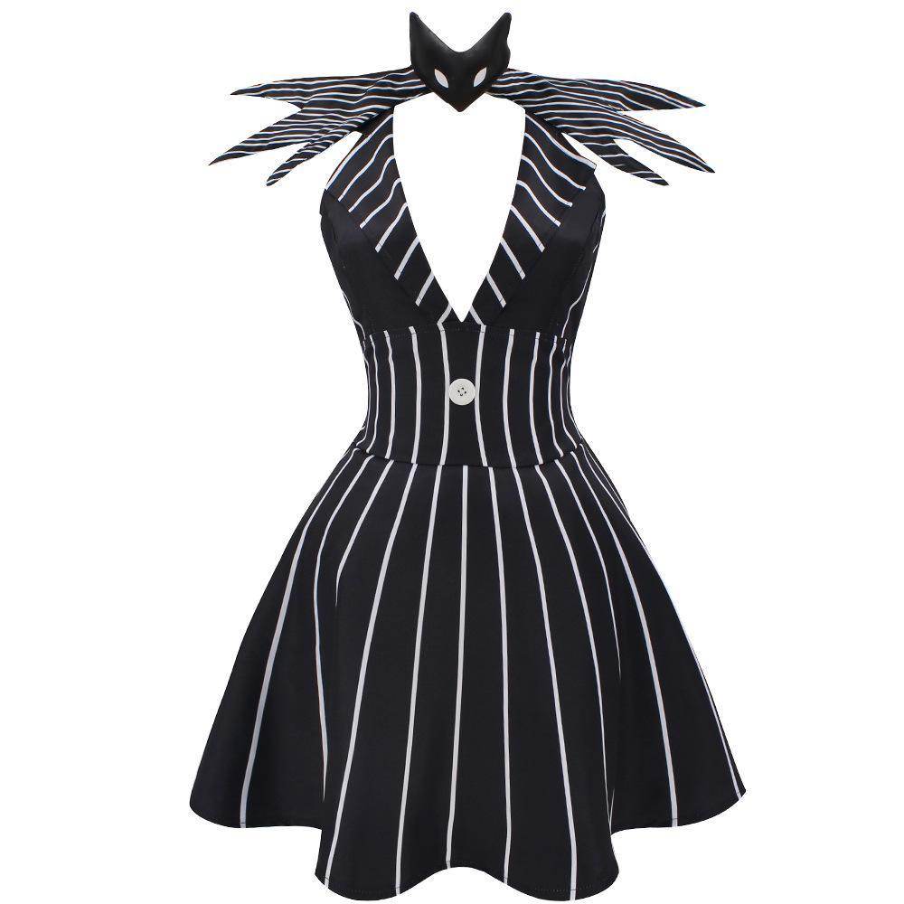 jack skellington costume Dress Nightmare Before Christmas For Women - zzcosplay