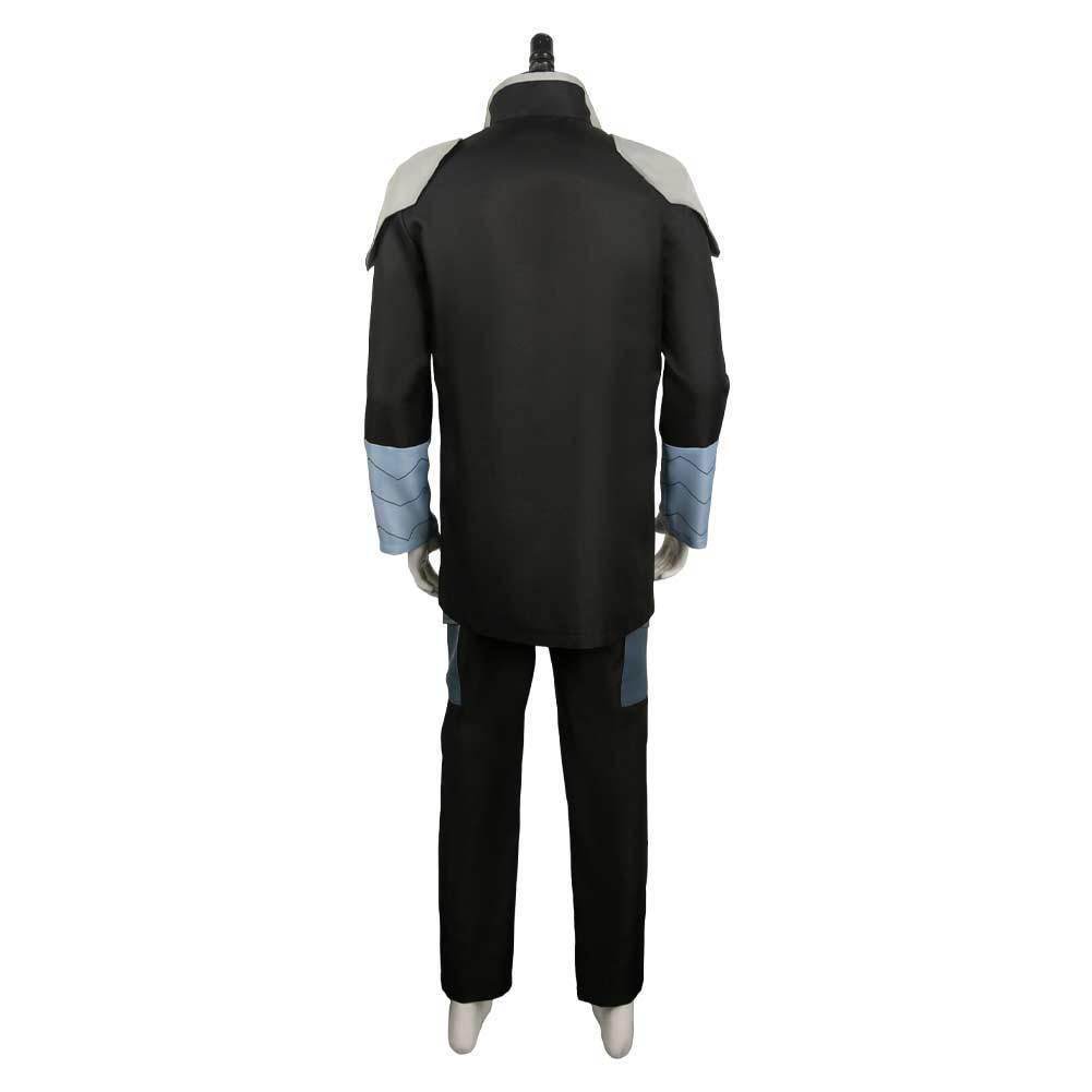Kaiju No. 8 Soshiro Hoshina Black Team Uniform Cosplay Costume Male Role Play Outfit - zzcosplay