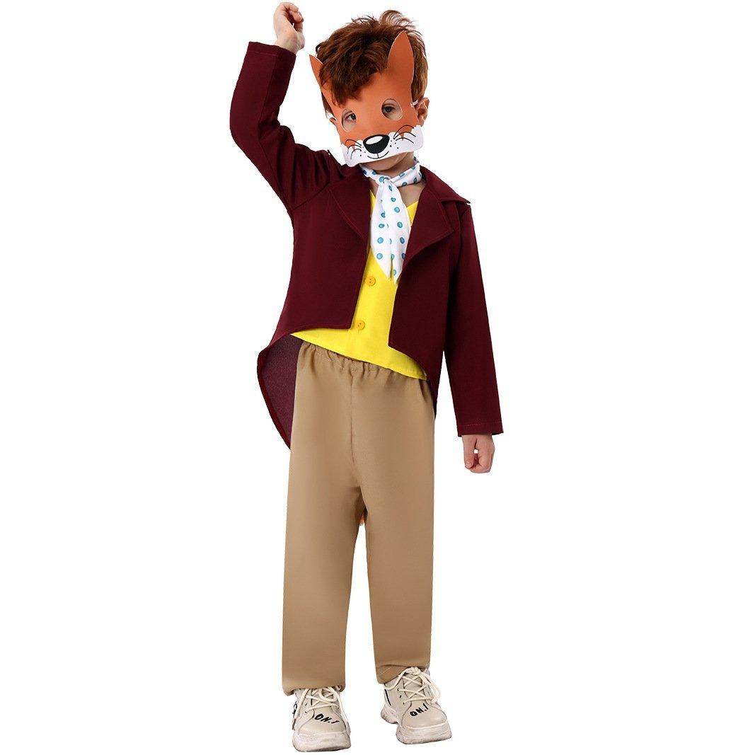 Kids Fantastic Mr. Fox Animal Halloween Cosplay Party Costumes - zzcosplay