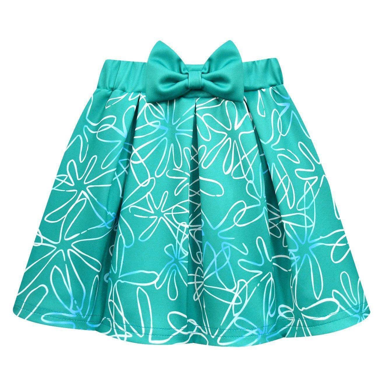 Kids' Inside Out Disgust Cosplay Costume Set Short Sleeve Pleated Dress with Bag - zzcosplay