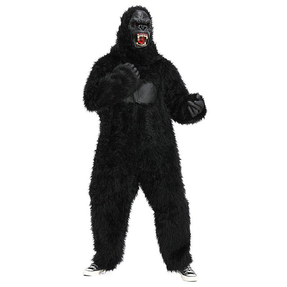 King Kong Chimpanzee Animal Adult Jumpsuit Cosplay Costume Carnival - zzcosplay