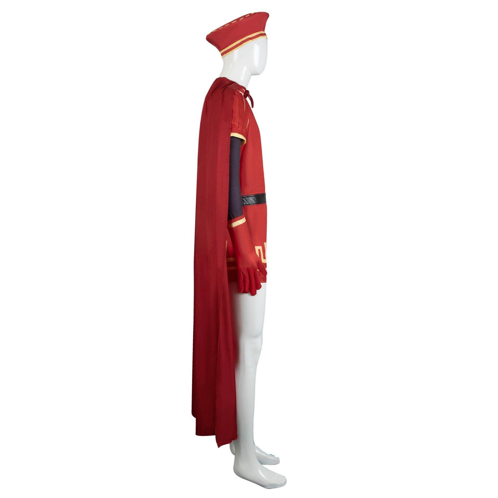 Lord Farquaad Halloween Cosplay Costume Shrek Red Robe Cape - zzcosplay