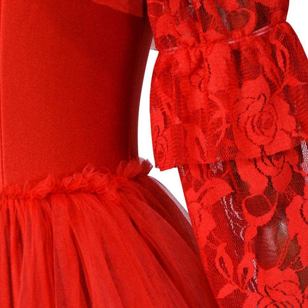 Lydia Deetz Wedding Red Dress Beetlejuice Costume For Women Halloween - zzcosplay