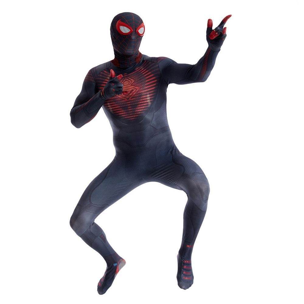 Miles Morales Spider Man PS5 Cosplay Suit Ultimate Costume for Kids and Adults - zzcosplay