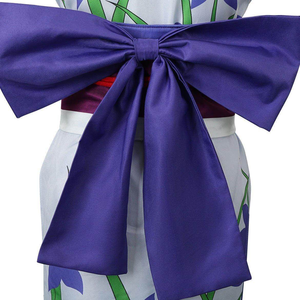 One Piece Nico Robin Costumes Japanese Anime Kimono Robe Fancy cosplay - zzcosplay