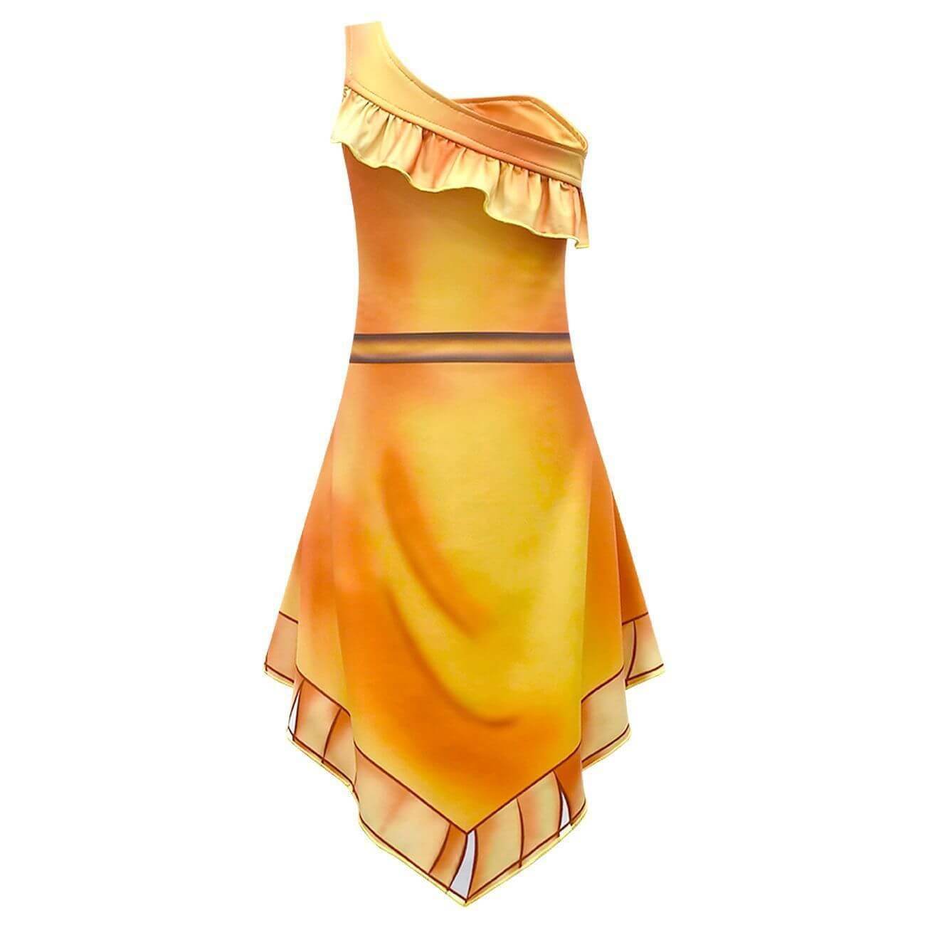 Pocahontas costume for girls Irregular dress Native American Kids Costume - zzcosplay