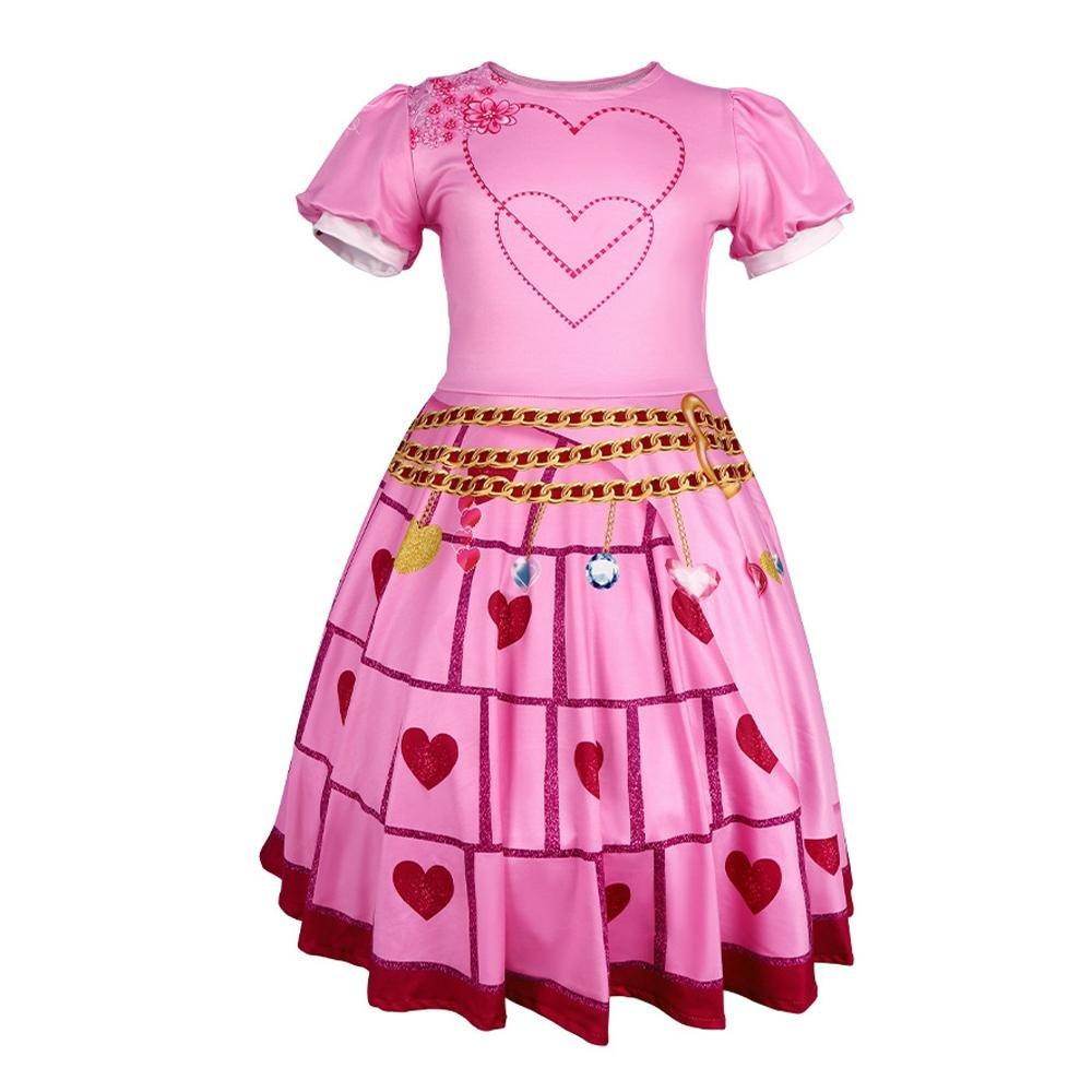 Red from Descendants 4 Queen Of Hearts Costume Jumpsuit For Kids - zzcosplay