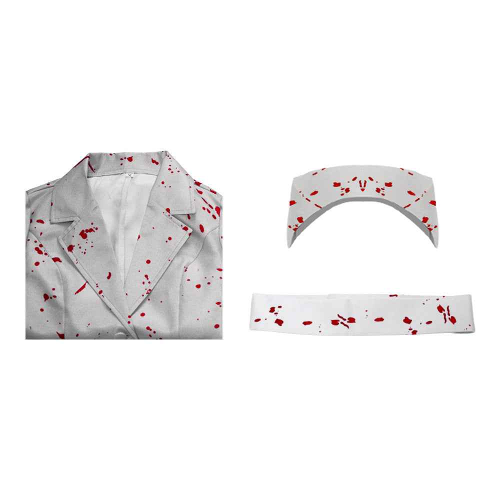 Silent Hill Nurse Cosplay Costume with Blood Splatter
