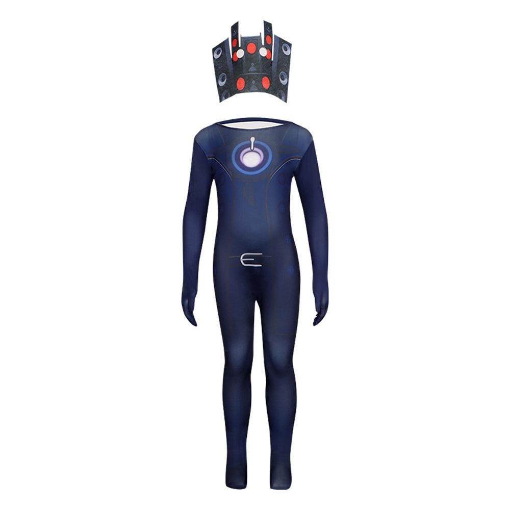 Skibidi Toilet Game Kids Cosplay Costume Jumpsuit Halloween Carnival Suit - zzcosplay