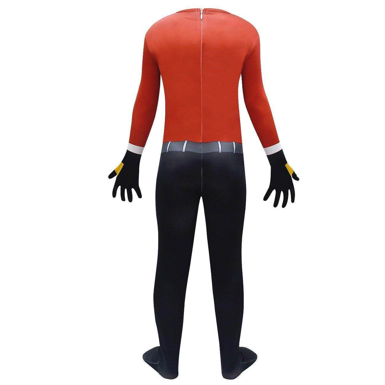 Skibidi Toilet Outfits Orange Jumpsuit Mask Titan Tv man Cosplay Costume For Kids - zzcosplay