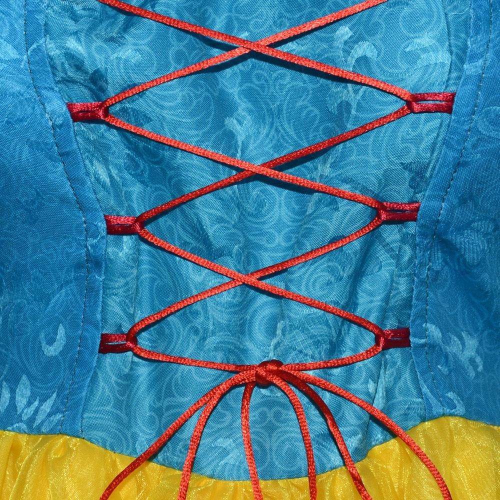 Snow White Princess Dress Cosplay Costume Carnival For Adult - zzcosplay