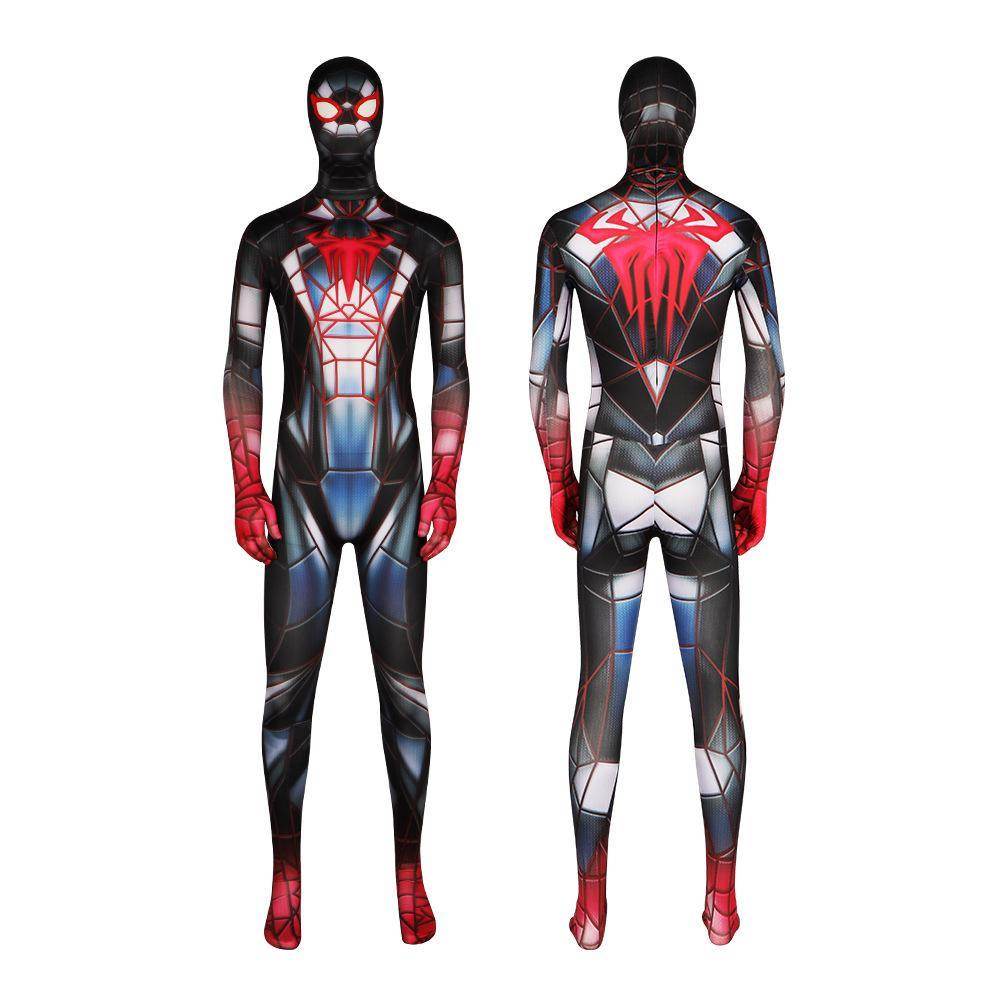 Spider-Man 2099 PS5 Comics Miles Morales Jumpsuit Halloween Cosplay Costume Bodysuit - zzcosplay