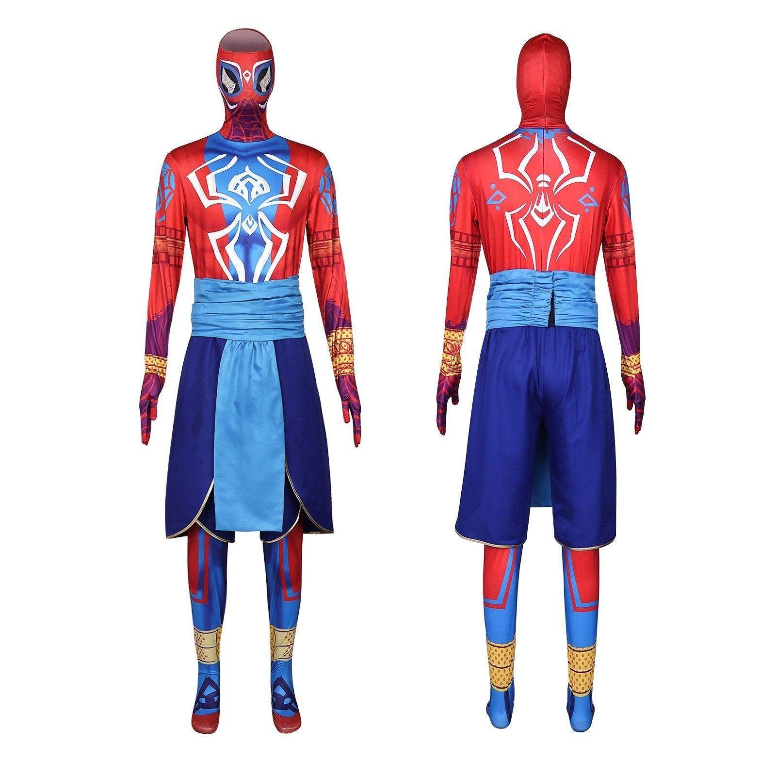 Spider-Man India Pavitr Prabhakar Bodysuit Costume Cosplay Spider-Man: Across The Spider-Verse Suit - zzcosplay