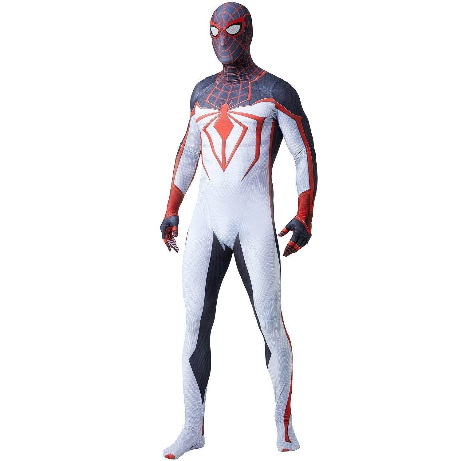 Spider-Man PS5 Game Miles Morales Tight Jumpsuit Costume for Adults and Kids - zzcosplay