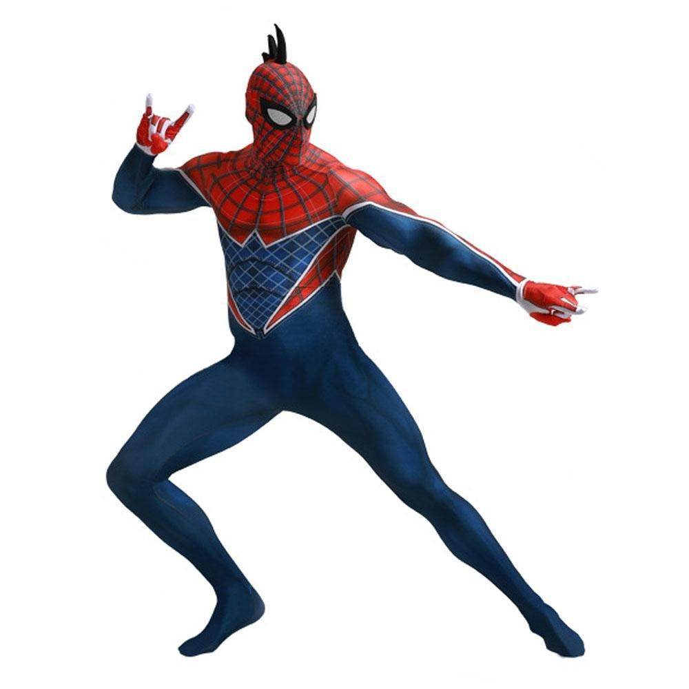 Spider-Man Punk Hobart Brown Cosplay Costume Jumpsuit Across the Spider-Verse Edition - zzcosplay