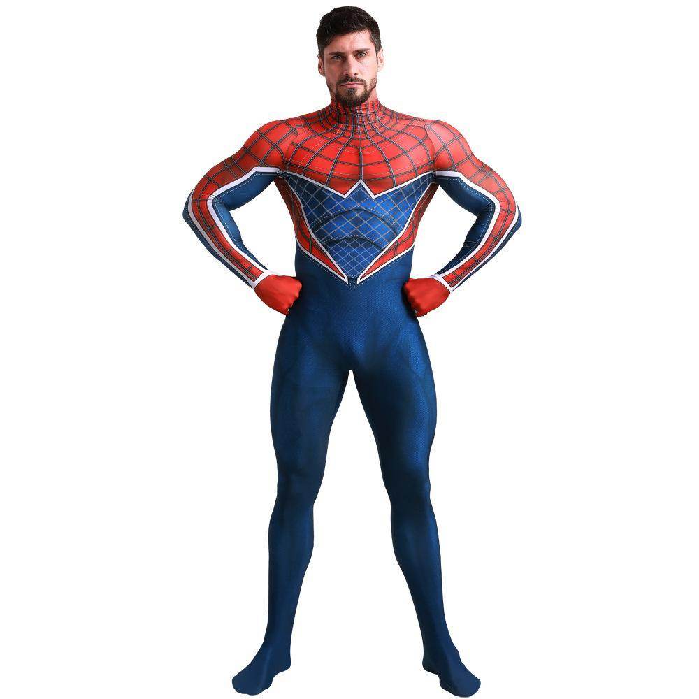 Spider-Man Punk Hobart Brown Cosplay Costume Jumpsuit Across the Spider-Verse Edition - zzcosplay
