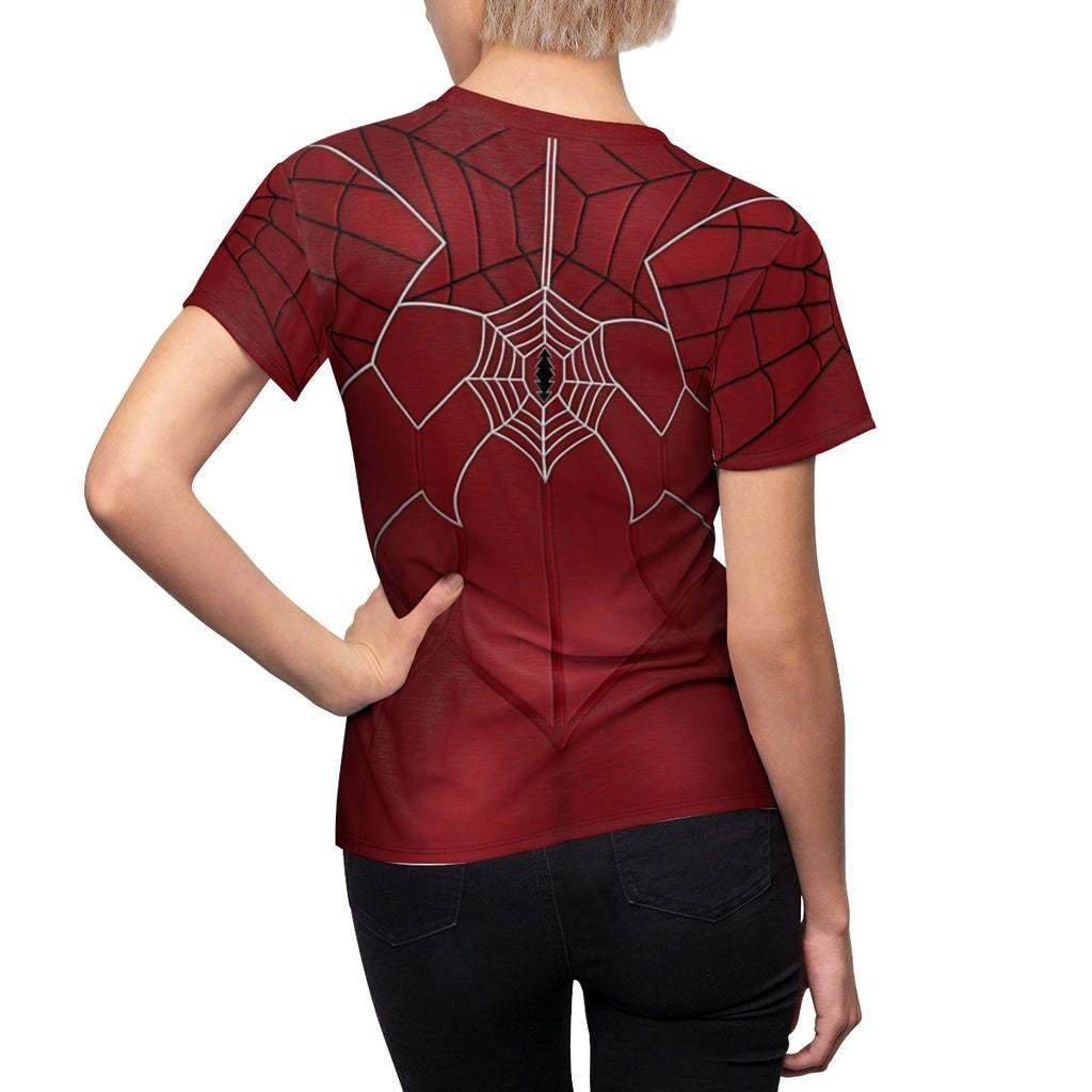 Spider-Woman Women's Short sleeve Shirt Madame Web Costume SuperHero Outfit - zzcosplay