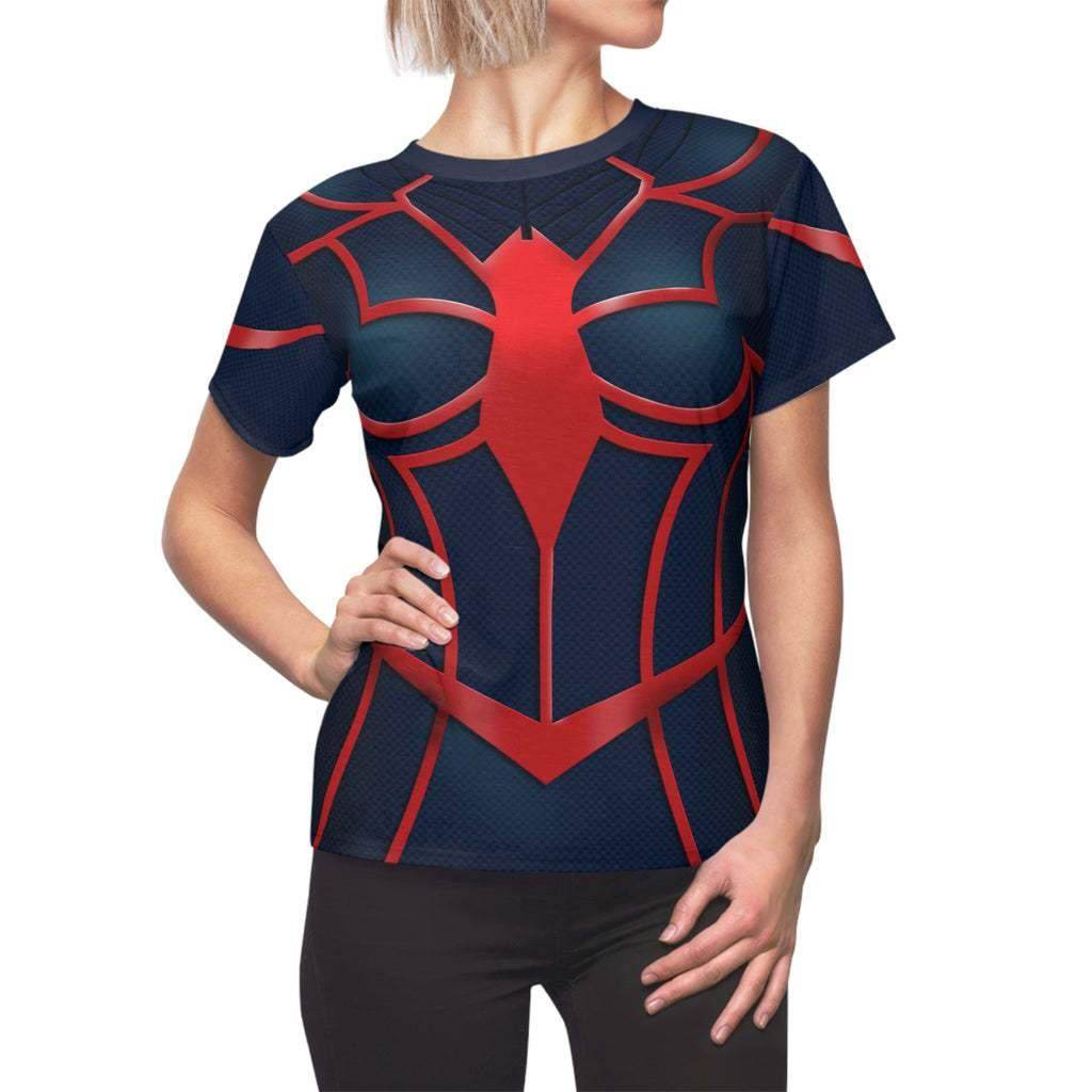 Spider-Woman Women's Short sleeve Shirt Madame Web Costume SuperHero Outfit - zzcosplay