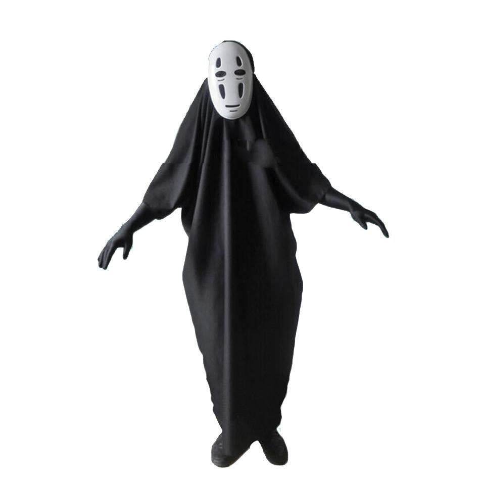Spirited Away No Face Man Costumes Cosplay Set With Mask And Gloves - zzcosplay