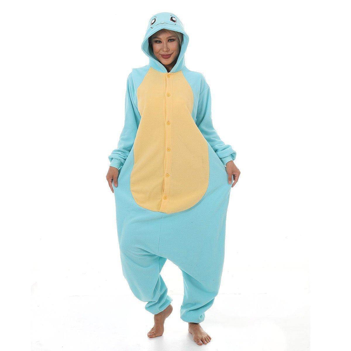 Squirtle kigurumi onesies Costume Adult women men Couples - zzcosplay