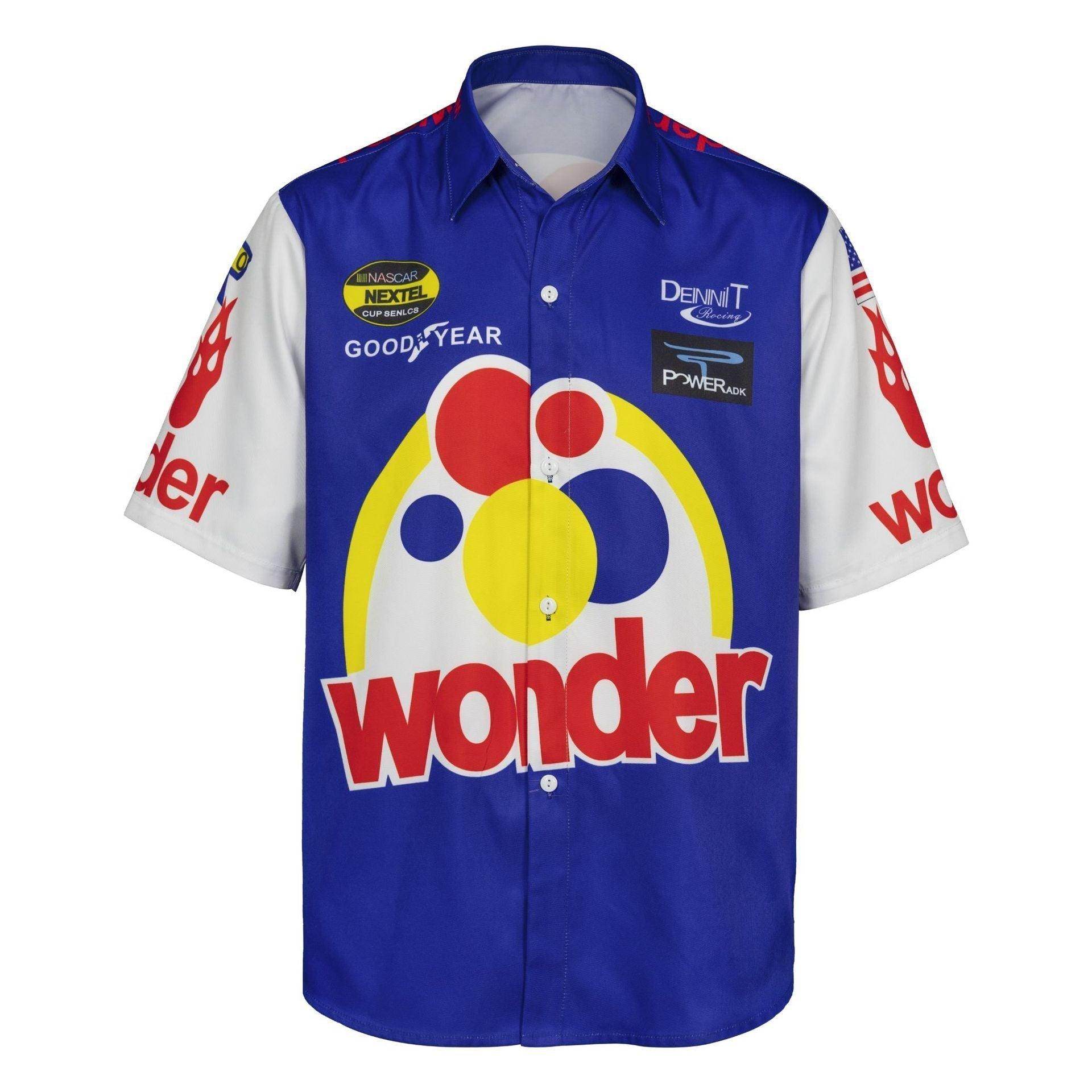 Talladega Nights Ricky Bobby Racing Shirt and Hat Set Men's Short Sleeve Casual Costume - zzcosplay