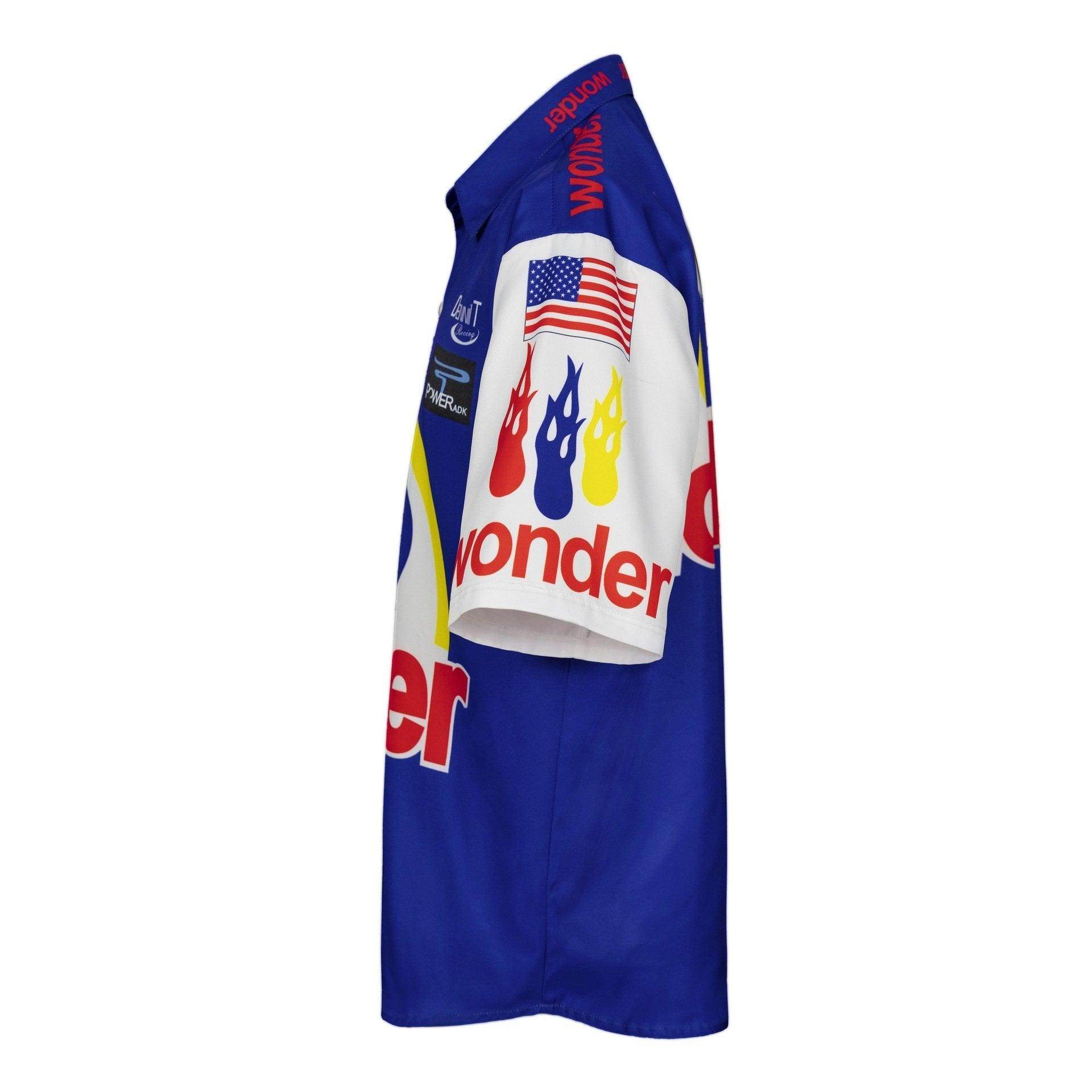 Talladega Nights Ricky Bobby Racing Shirt and Hat Set Men's Short Sleeve Casual Costume - zzcosplay