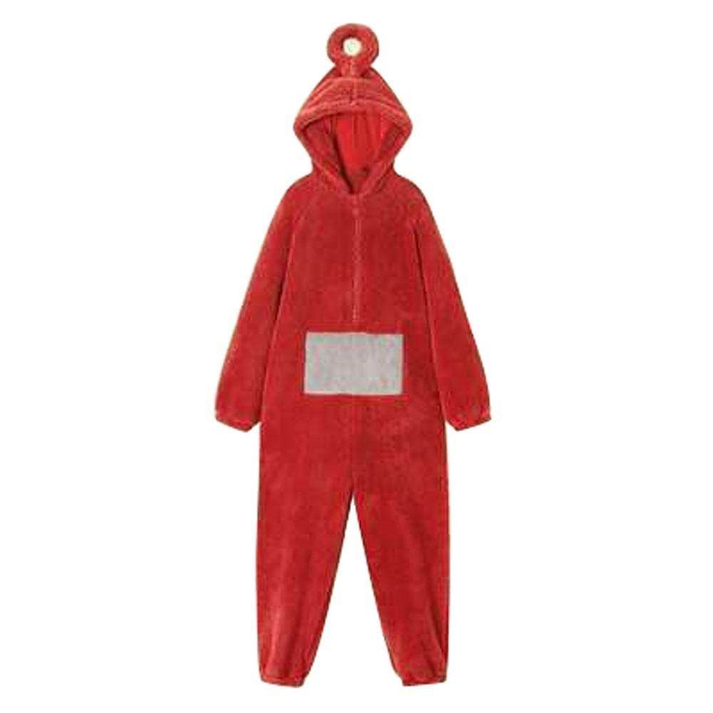 Teletubbies Tinky Winky Dipsy Po Laa-Laa Coral Fleece Onesies Pajamas for Adults Kids - zzcosplay