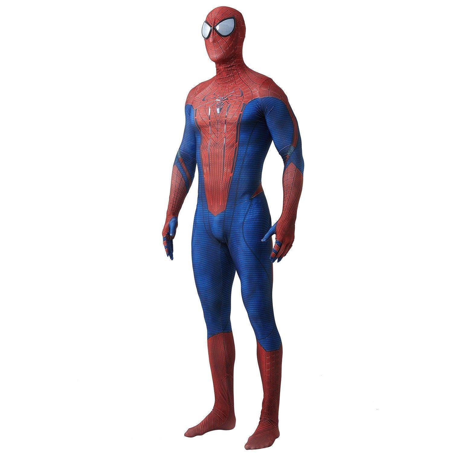 The Amazing Spider-Man Peter Parker Cosplay Costume with Black Eyes - zzcosplay