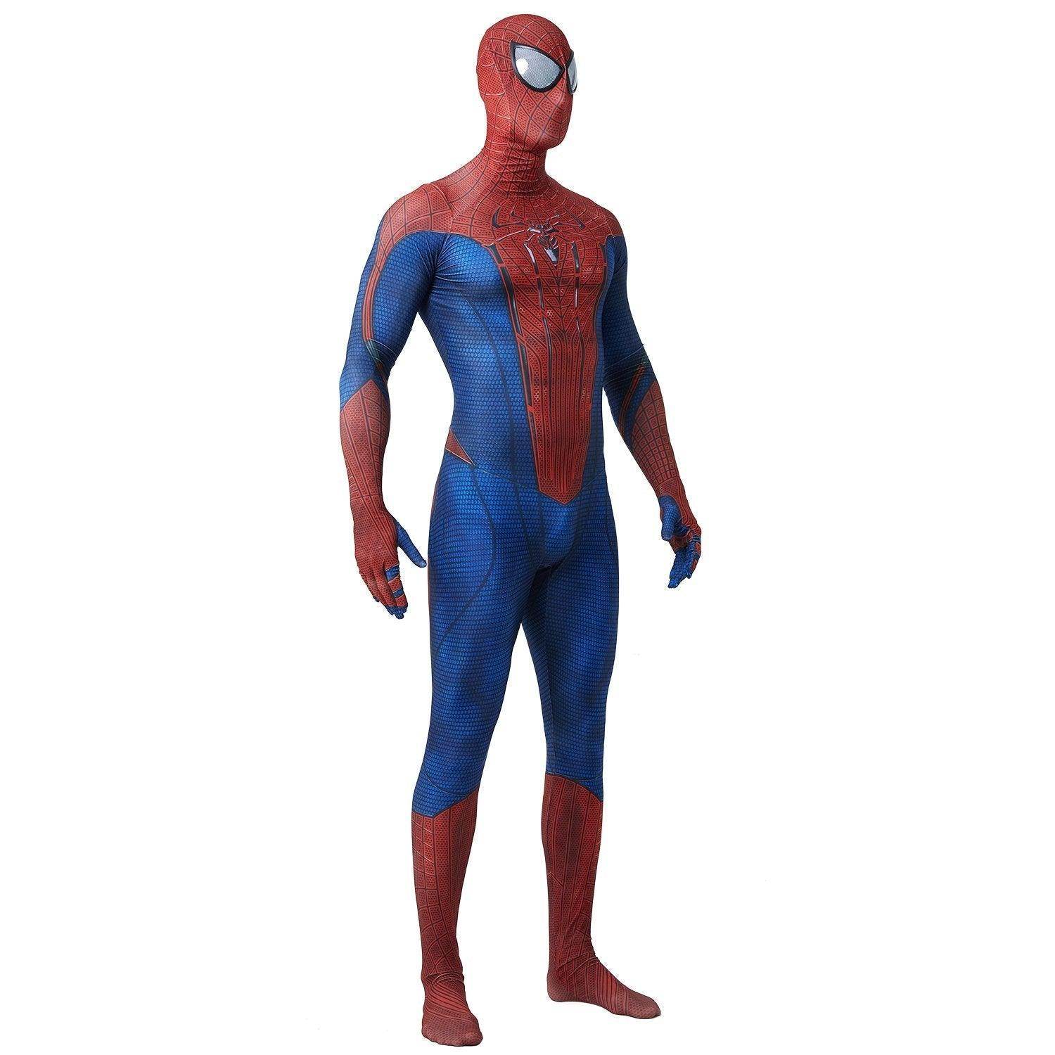 The Amazing Spider-Man Peter Parker Cosplay Costume with Black Eyes - zzcosplay