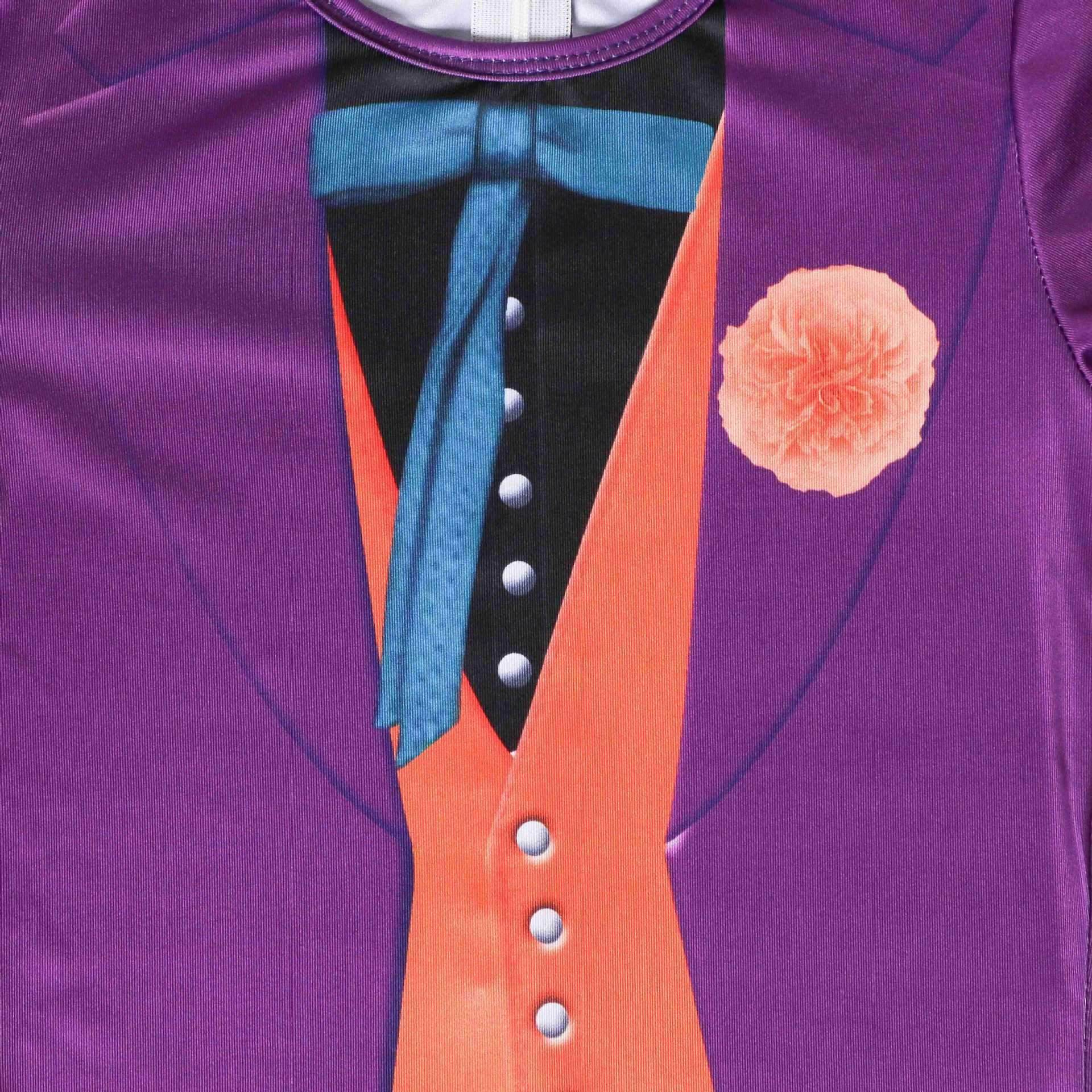 The Dark Knight Joker Cosplay Costume Halloween Jumpsuit Kids Bodysuit - zzcosplay