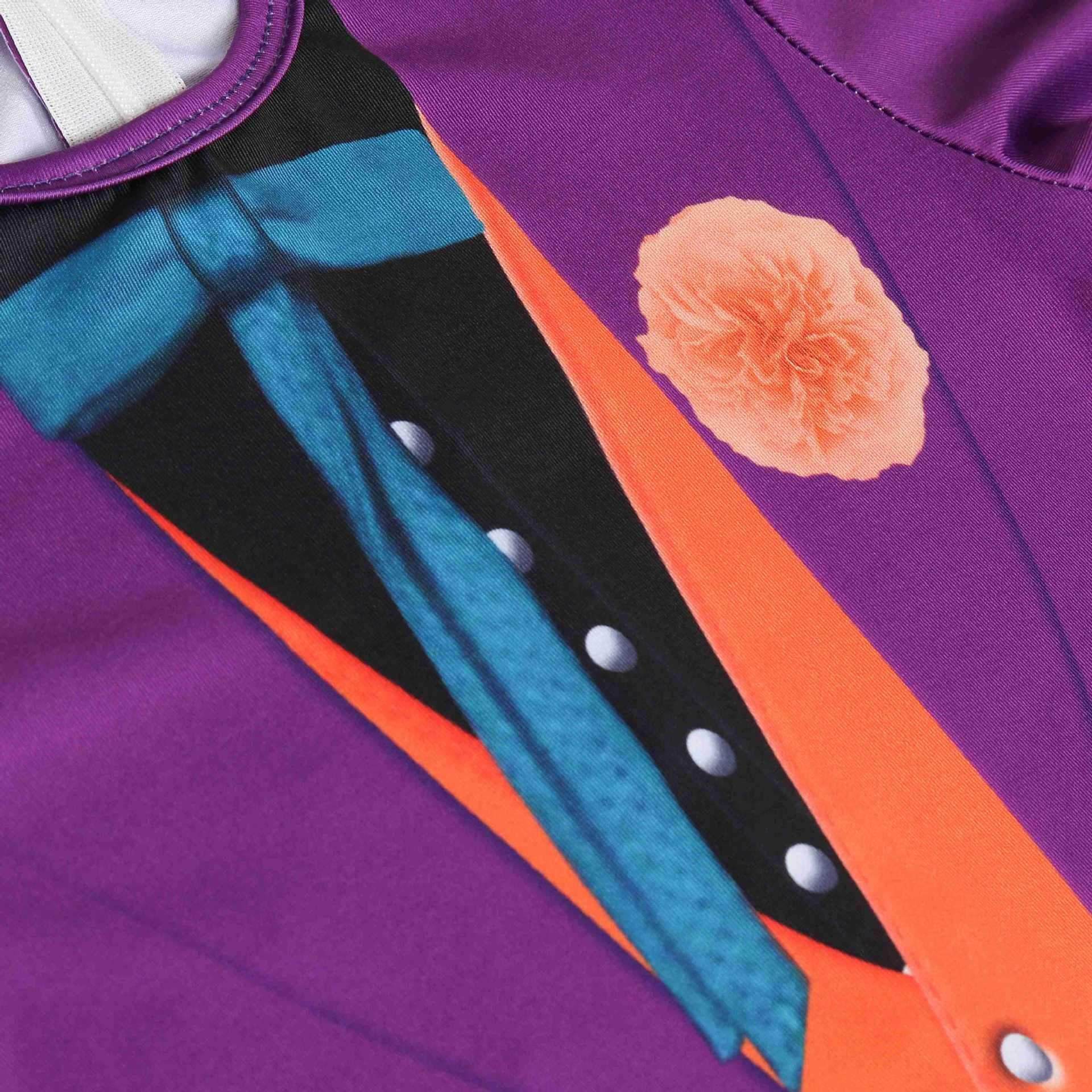 The Dark Knight Joker Cosplay Costume Halloween Jumpsuit Kids Bodysuit - zzcosplay