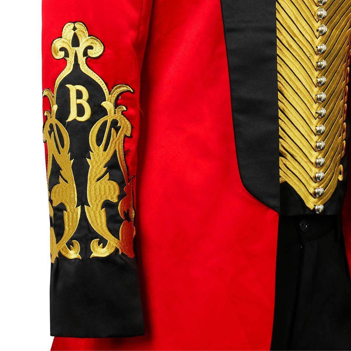 The Greatest Showman Cosplay Costume P.T. Barnum Red Suit - zzcosplay
