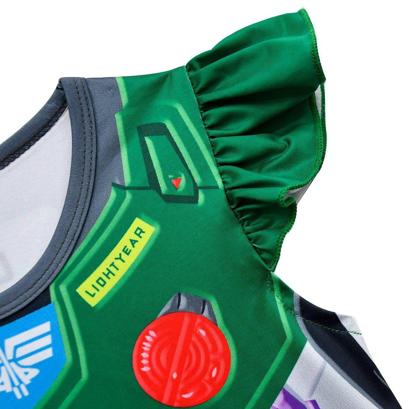 Toy Story 4 Miss Buzz Lightyear Costume Dress For Kids Girls - zzcosplay