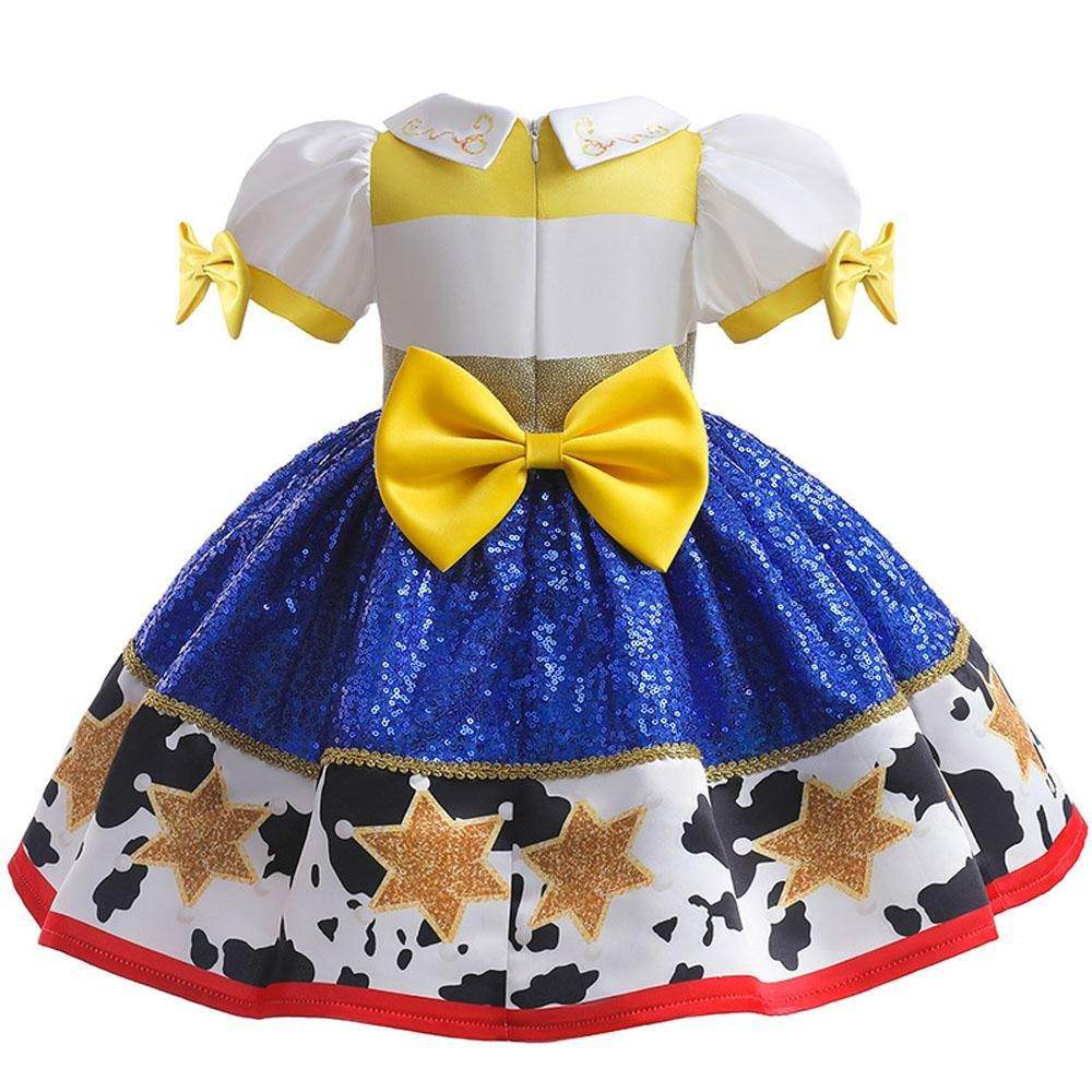 Toy Story Jessie Waisted Princess Dress Cosplay Costumes For Kids - zzcosplay