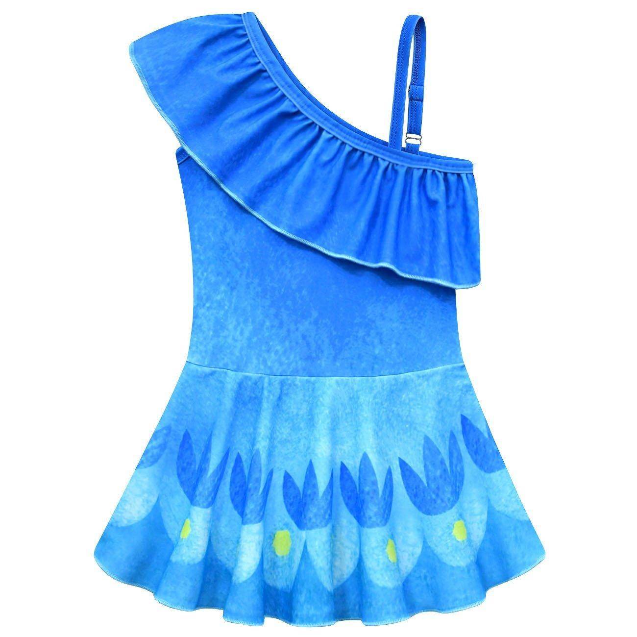 Trolls 3 Band Together Poppy Costume Princess Dress Bathing Swimsuit For kids - zzcosplay