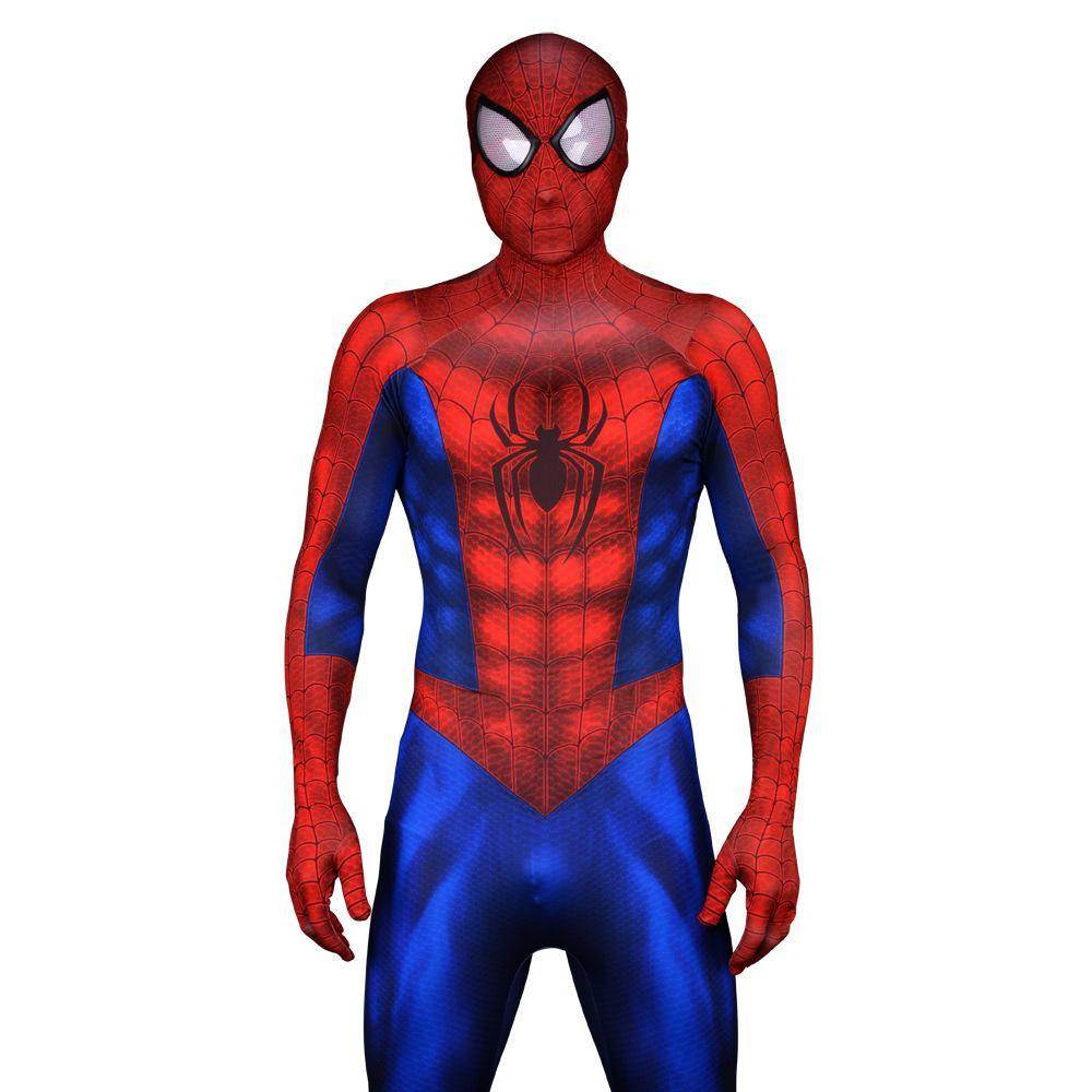 Ultimate Spider-Man Peter Parker Muscle Cosplay Costume Zentai bodysuit Adults Kids - zzcosplay