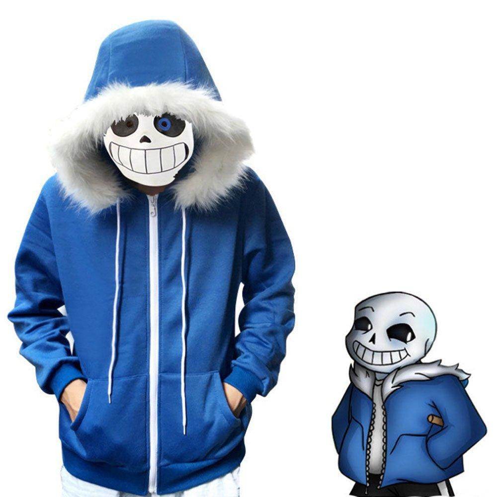 Undertale Sans Hoodie Costume Cosplay Sweatshirt for Halloween - zzcosplay